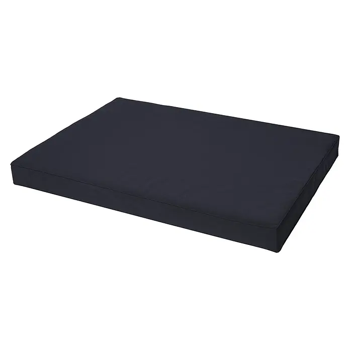 Sitzauflage Virginia - Europaletten-Auflage, 120 x 80 x 12 cm, Anthrazit, 100 % Polyester - Diagonale Ansicht