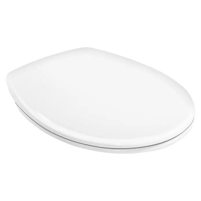 Gustavsberg WC-Sitz Saval - Ohne Absenkautomatik, Duroplast, Weiß - Diagonale Ansicht