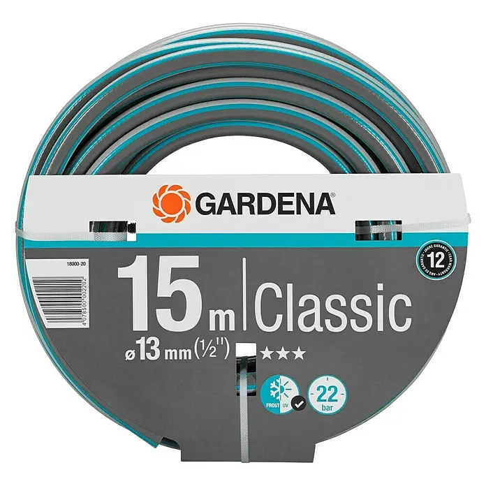 Gardena Classic Tuinslang - Lengte: 15 m, Slangdiameter: 13 mm - Vooraanzicht
