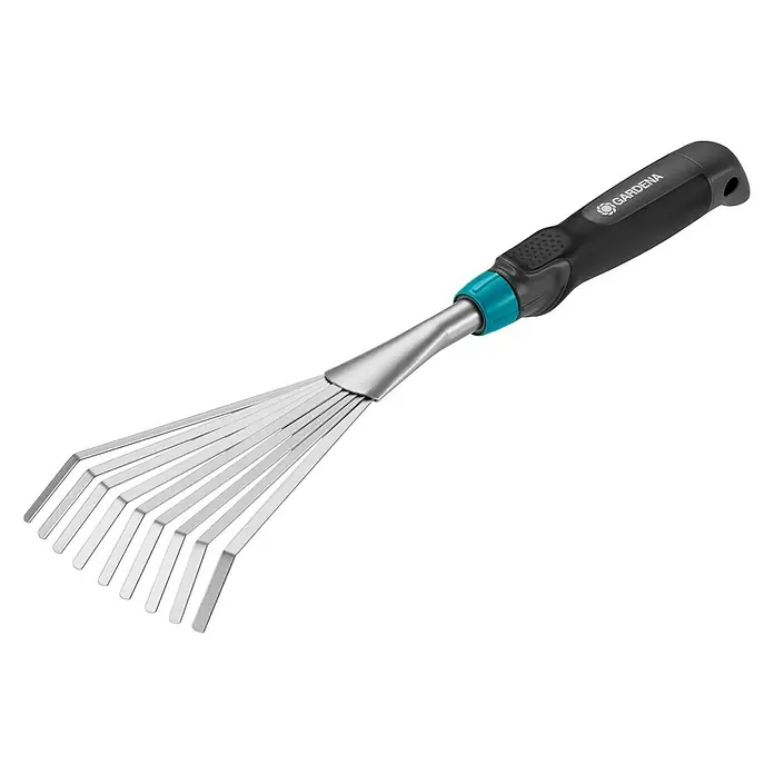 Gardena Comfort Bladharkje - Werkbreedte: 12 cm, Tandenaantal: 9 - Diagonaal zicht
