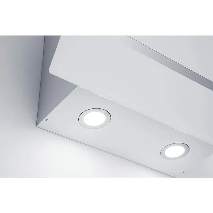 Respekta Schräghaube CH 24060 WA - Breite: 60 cm, Max. Luftleistung: 525 m³/h im Normalbetrieb, Weiß/Silber - Detailaufnahme