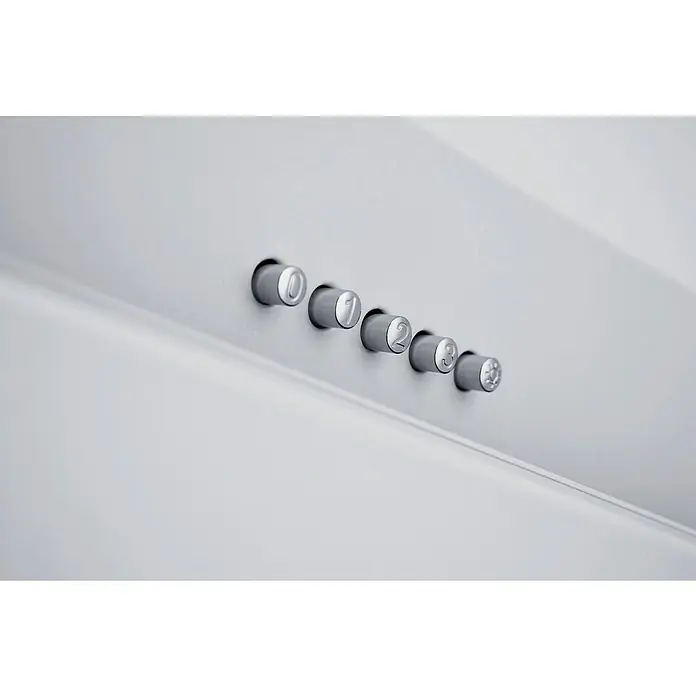 Respekta Schräghaube CH 33060 WB - Breite: 60 cm, Max. Luftleistung: 340 m³/h im Normalbetrieb, Weiß - Detailaufnahme