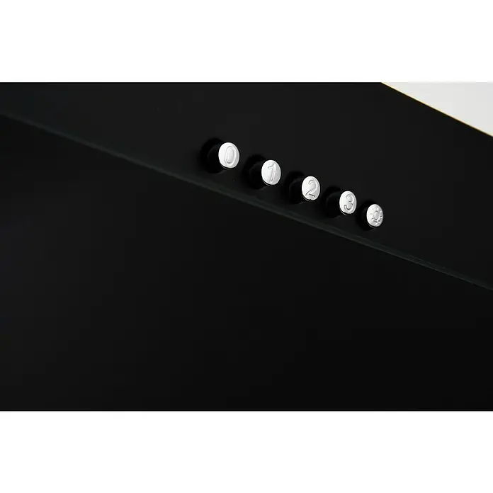Respekta Schräghaube CH 33060 SB - Breite: 60 cm, Max. Luftleistung: 340 m³/h im Normalbetrieb, Schwarz - Detailaufnahme