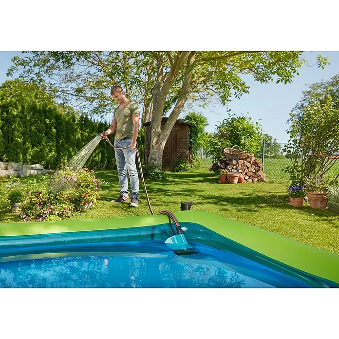 Gardena Accupomp voor gezuiverd water 2000/2 Clear 18V P4A solo - 18 W, Max. waterdoorvoer: 2.000 l/u - Toepassingsvoorbeeld