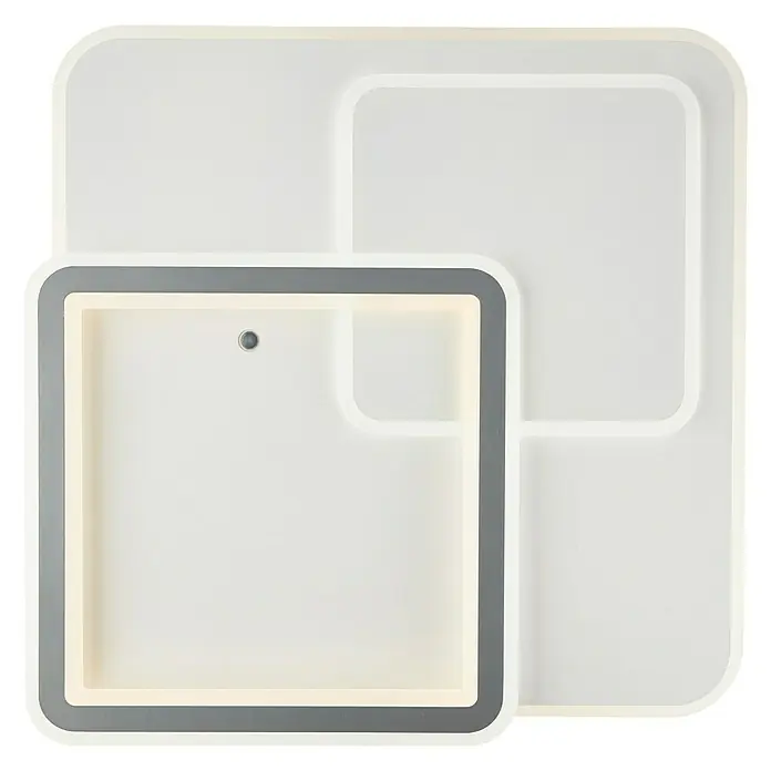 Brilliant LED-Deckenleuchte Savare - 48 W, L x B x H: 50 x 50 x 6 cm, Weiß - Vorderansicht