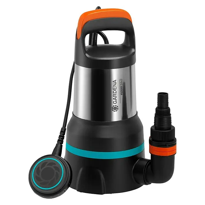 Gardena Vuilwaterpomp 15000 - 550 W, Max. waterdoorvoer: 15.000 l/u - Diagonaal zicht
