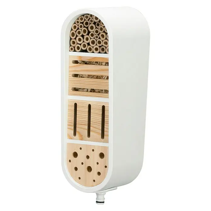 Gardena ClickUp! Insectenhotel - 1.160 x 162 x 127 mm, Wit - Diagonaal zicht