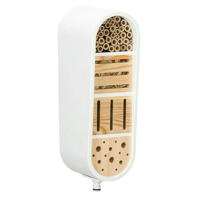 Gardena ClickUp! Insectenhotel - 1.160 x 162 x 127 mm, Wit - Diagonaal zicht