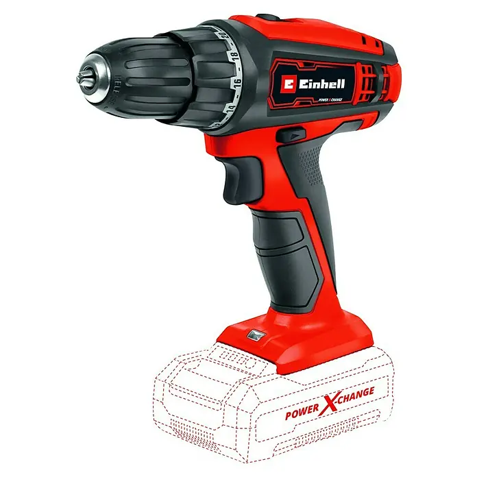 Einhell Power X-Change Maschinen-Set TC-TK 18/2 - 18 V, 1 Akku, 4 -tlg. - Diagonale Ansicht