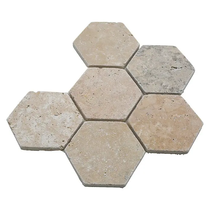 Mozaïektegel zeshoek Chiaro XNT HX146 - 19,9 x 26,2 cm, Groen, Mat - Top-down weergave