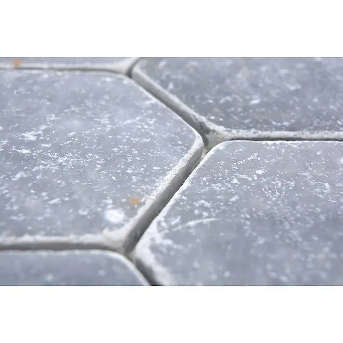 Mozaïektegel zeshoek Bardiglio XNT HX140 - 19,9 x 26,2 cm, Groen, Mat - Close-up