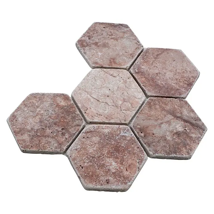 Mozaïektegel zeshoek Rosso XNT HX145 - 19,9 x 26,2 cm, Groen, Mat - Top-down weergave