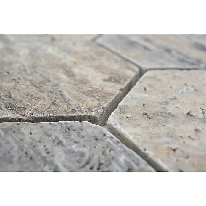 Mozaïektegel zeshoek Silver XNT HX147 - 19,9 x 26,2 cm, Groen, Mat - Close-up