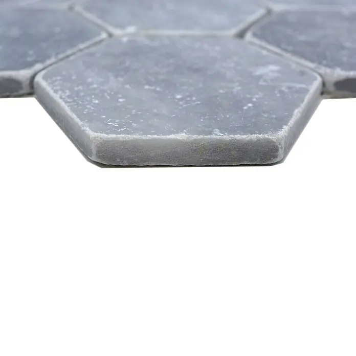 Mozaïektegel zeshoek Bardiglio XNT HX140 - 19,9 x 26,2 cm, Groen, Mat - Close-up
