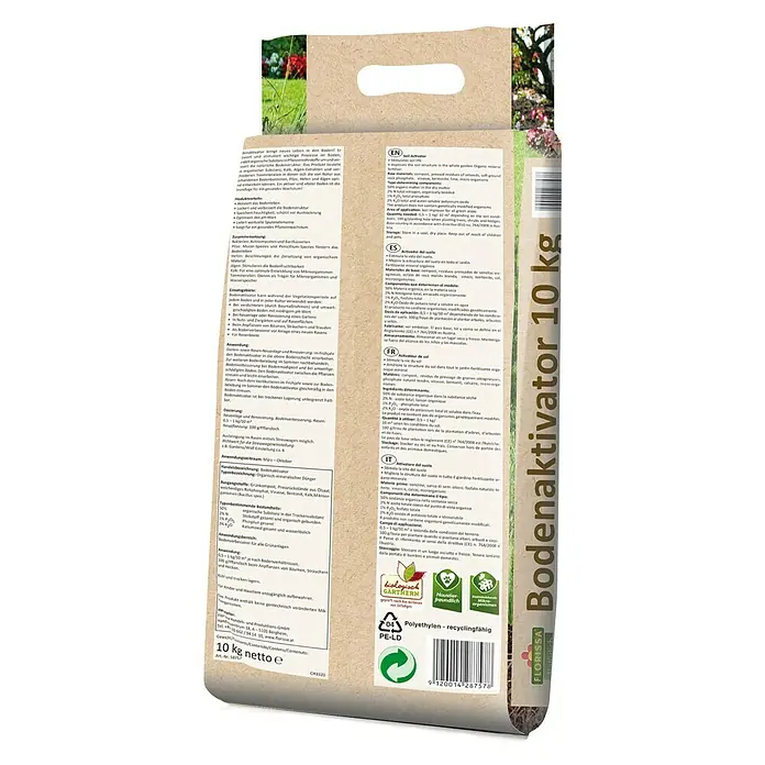 Florissa Bodenaktivator - 10 kg, Inhalt ausreichend für ca.: 200 m² - Rückansicht