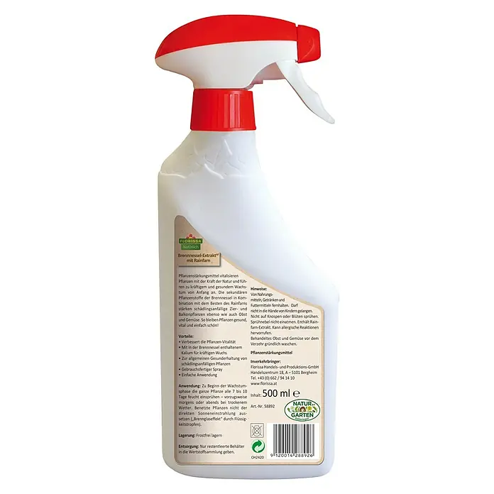 Florissa Pflanzenhilfsmittel - 500 ml - Rückansicht