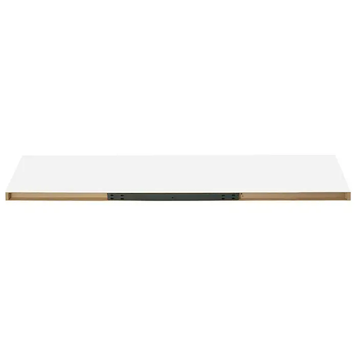 Regalux Wandboard XL4 - 23,5 x 118 x 3,8 cm, Weiß Hochglanz, Belastbarkeit: 12 kg - Rückansicht