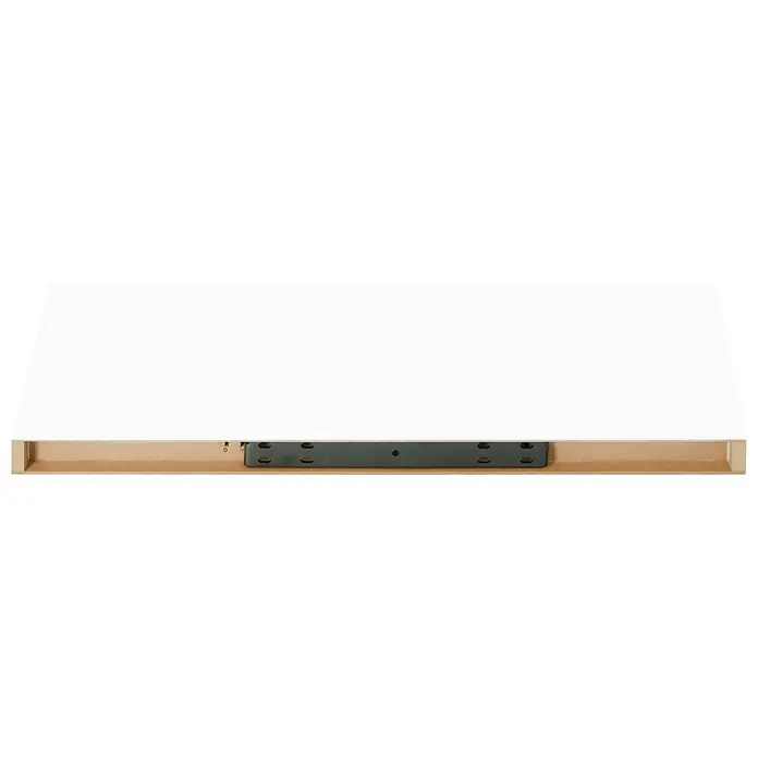 Regalux Wandboard XL4 - 23,5 x 60 x 3,8 cm, Weiß Hochglanz, Belastbarkeit: 12 kg - Rückansicht