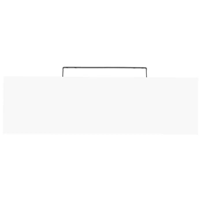 Regalux Wandboard XL4 - 23,5 x 80 x 3,8 cm, Weiß Hochglanz, Belastbarkeit: 12 kg - Draufsicht