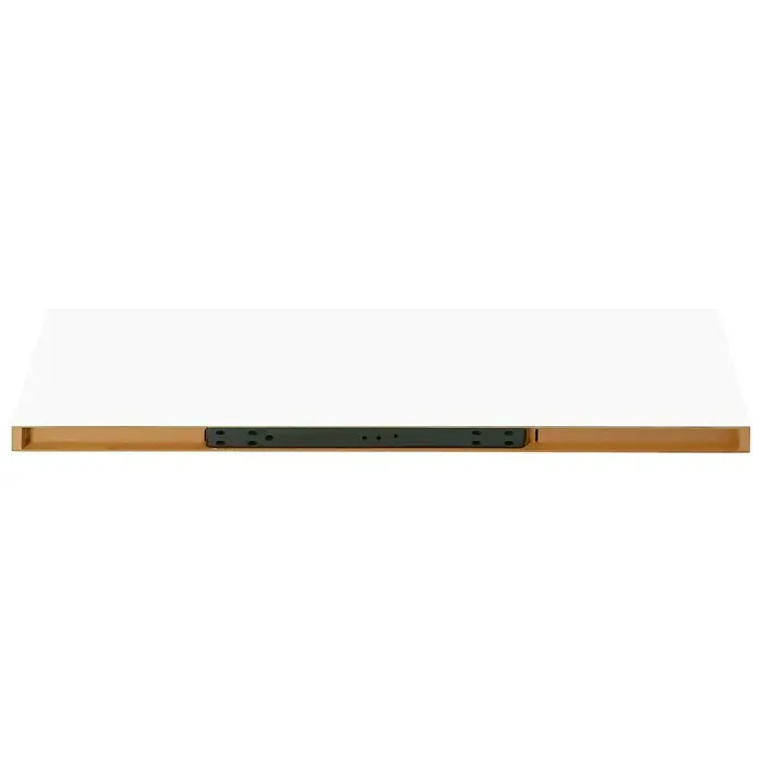 Regalux Wandboard XL4 - 23,5 x 80 x 3,8 cm, Weiß Hochglanz, Belastbarkeit: 12 kg - Rückansicht