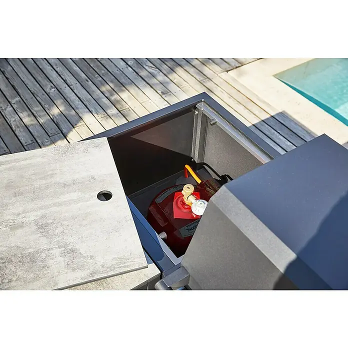 Sunfun Melina Grillküchen-Modul Gasschrank - Schwarz, L x B x H: 60 x 60 x 90 cm - Anwendungsbeispiel