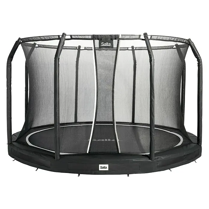 Salta Trampolin Premium Ground - Durchmesser: 251 cm, Schwarz - Vorderansicht