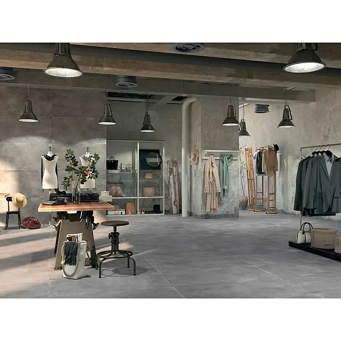 Feinsteinzeugfliese Next - 60 x 60 cm, Grigio, Matt - Stimmungsaufnahme