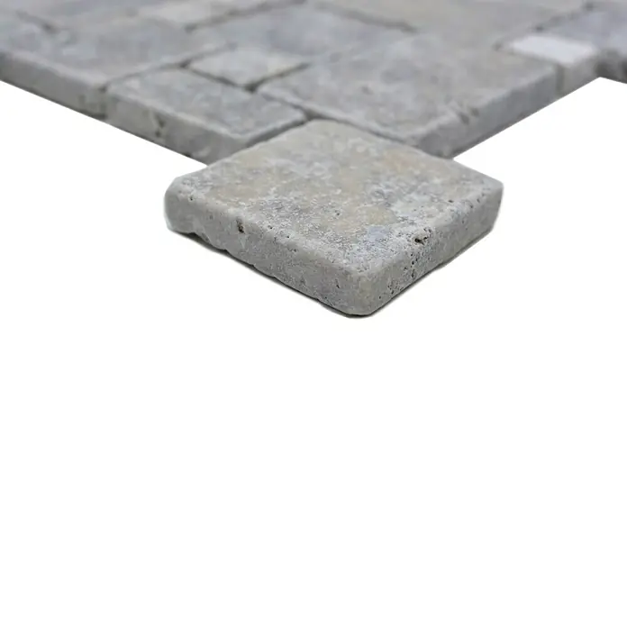 Mozaïektegel patroon Silver XNT FP47 - 30,5 x 30,5 cm, Beige/Bruin, Mat - Close-up