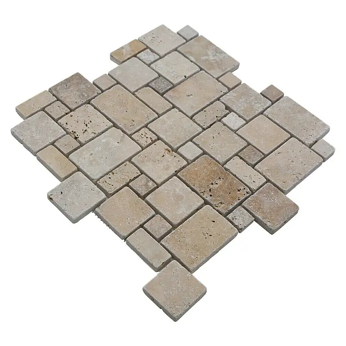 Mozaïektegel patroon Chiaro XNT FP46 - 30,5 x 30,5 cm, Beige/Bruin, Mat - Diagonaal zicht