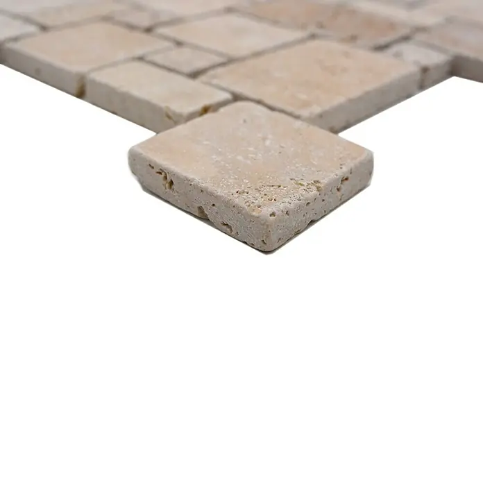 Mozaïektegel patroon Chiaro XNT FP46 - 30,5 x 30,5 cm, Beige/Bruin, Mat - Close-up