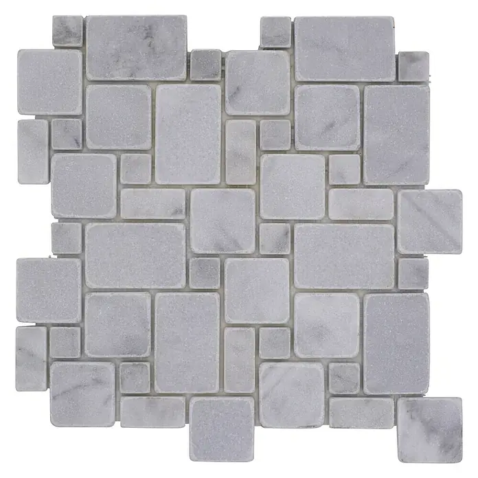 Mozaïektegel patroon Ibiza White XNT FP42 - 30,5 x 30,5 cm, Beige/Bruin, Mat - Bovenaanzicht