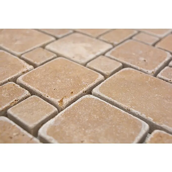 Mozaïektegel patroon Noce XNT FP44 - 30,5 x 30,5 cm, Beige/Bruin, Mat - Close-up