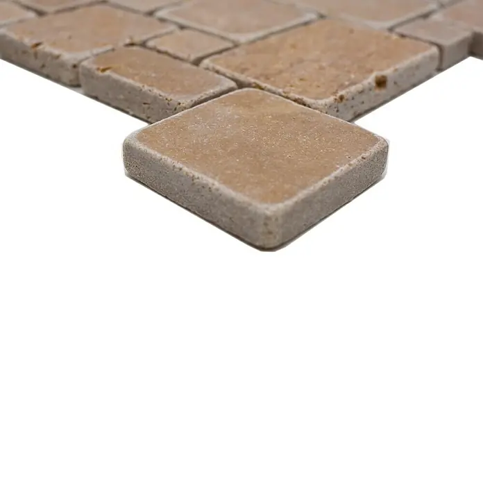 Mozaïektegel patroon Noce XNT FP44 - 30,5 x 30,5 cm, Beige/Bruin, Mat - Close-up
