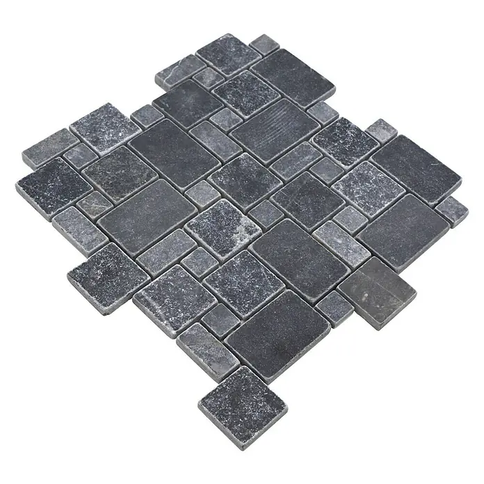 Mozaïektegel patroon Nero XNT FP43 - 30,5 x 30,5 cm, Beige/Bruin, Mat - Diagonaal zicht