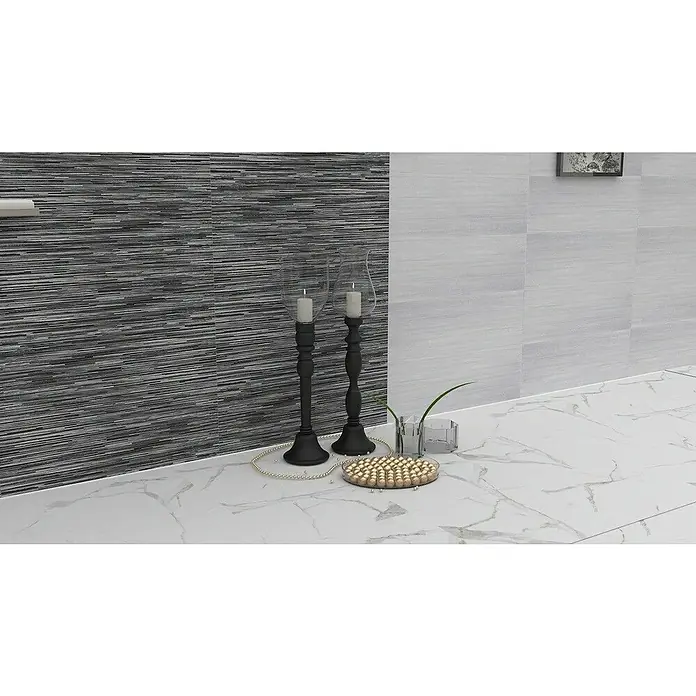Zidna pločica Layers - 30 x 90 cm, Antracit boje, Mat - Živopisni prikaz