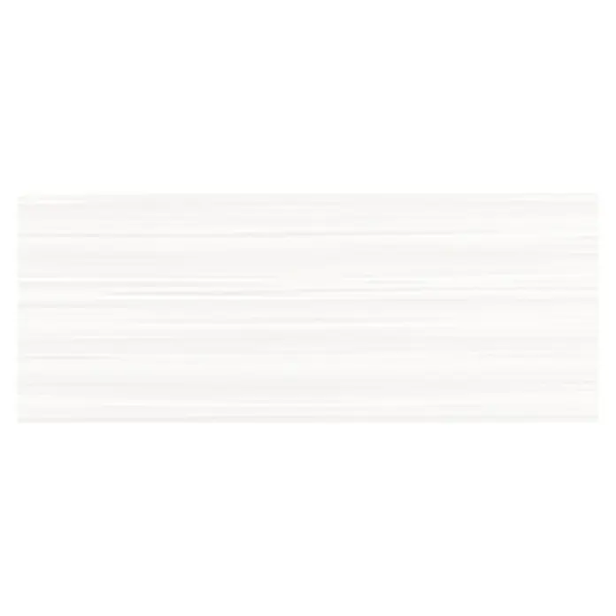 Zidna pločica Lima Weiss Asphalt - 19,8 x 49,8 cm, Bijele boje, Sjaj - Pogled sprijeda
