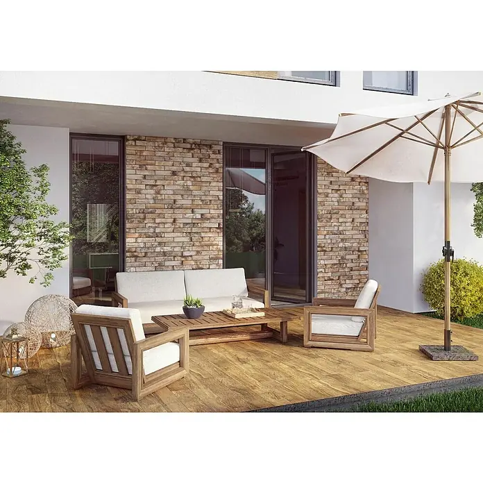 Zidna pločica Cerrad Stone Piatto Terra - 7,4 x 30 cm - Živopisni prikaz