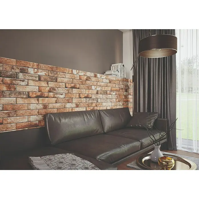 Zidna pločica Cerrad Stone Piatto Terra - 7,4 x 30 cm - Živopisni prikaz