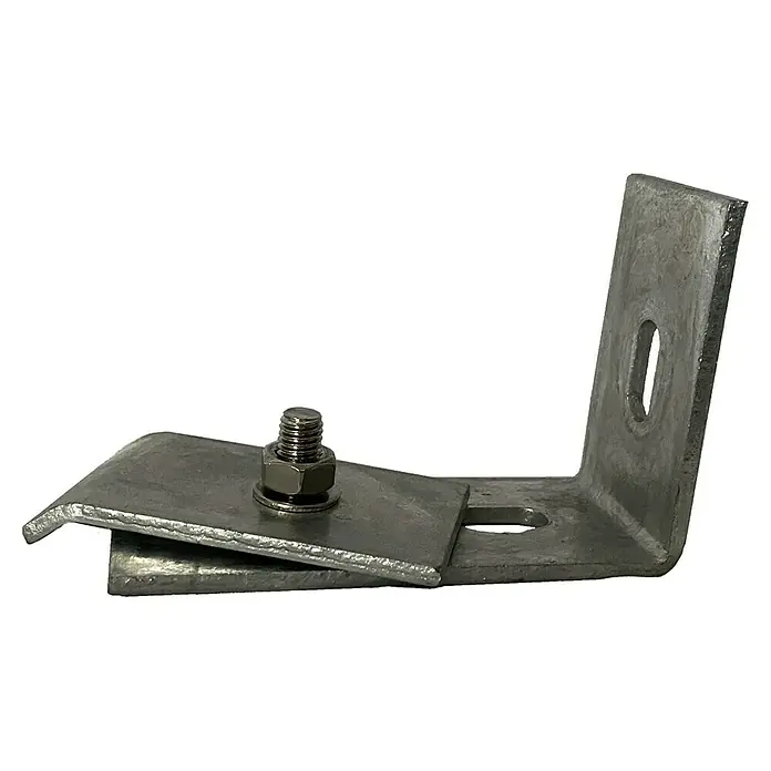 Eckverbinder - 10 x 6,5 cm, Geeignet für: Doppelstabmatten - Diagonale Ansicht