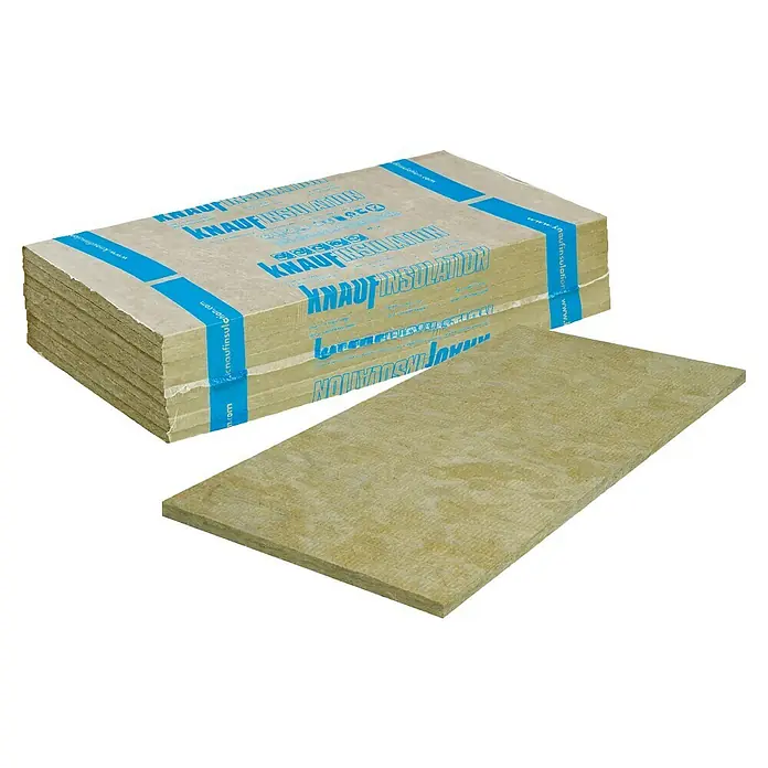 Knauf Insulation Dämmplatte Trittschall TPE - L x B x S: 100 cm x 60 cm x 35 mm, Steinwolle, Trittschalldämmung: 34 dB, 1 Stk. - Diagonale Ansicht