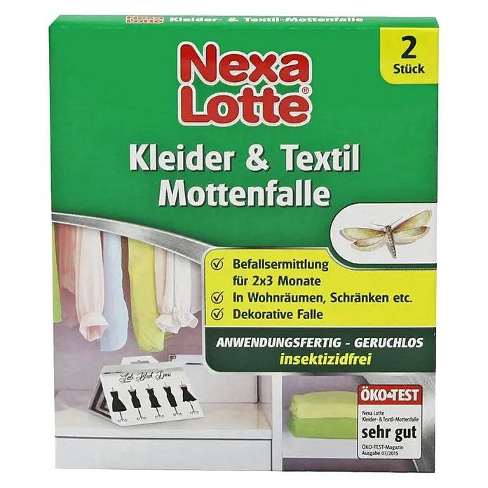 Nexa Lotte Zamka za moljce na odjeći i tekstilu - 2 kom - Pogled sprijeda