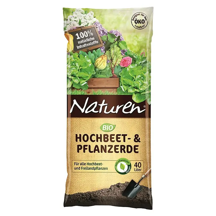 Naturen Bio zemlja za visoke gredice - 40 l - Pogled sprijeda