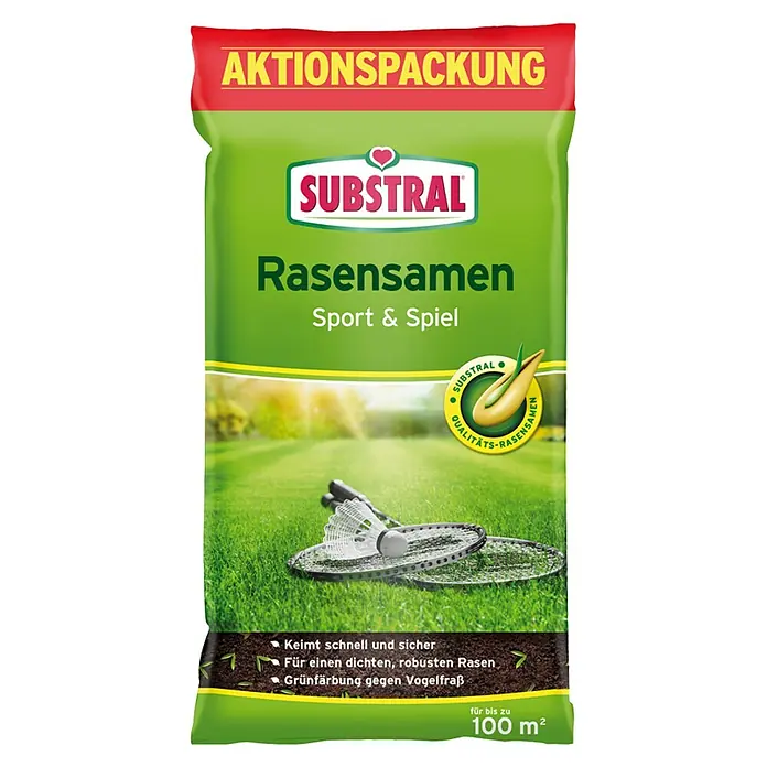 Substral Sjeme za travu za igrališta i sportske travnjake - 2 kg, 100 m² - Pogled sprijeda