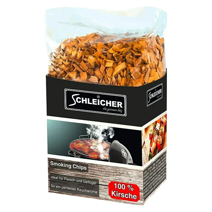 Räucherchips Kirschholz - Geeignet für: Fleisch, Holzart: Kirsche - Diagonale Ansicht