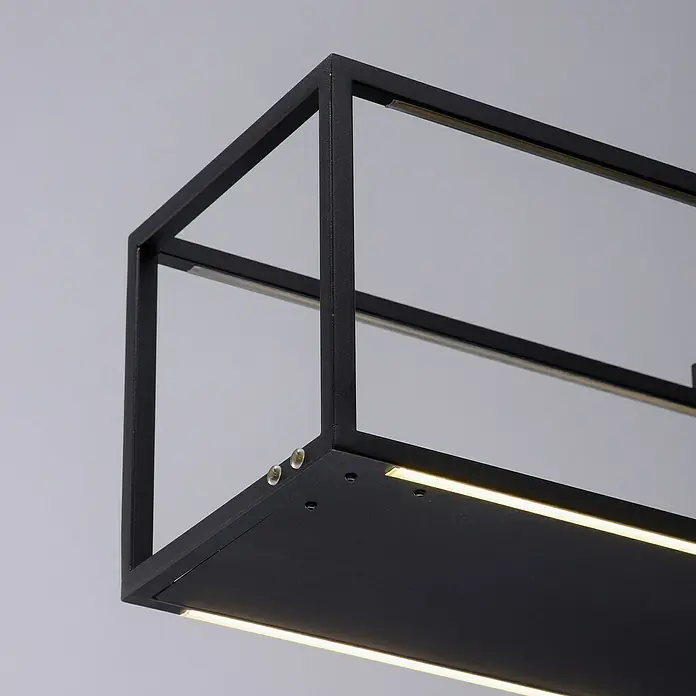 Paul Neuhaus Pendelleuchte - 42 W, L x B x H: 105 x 20 x 120 cm, Schwarz - Detailaufnahme