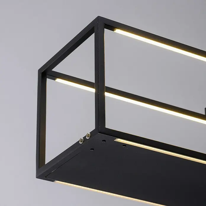 Paul Neuhaus Pendelleuchte - 42 W, L x B x H: 105 x 20 x 120 cm, Schwarz - Detailaufnahme