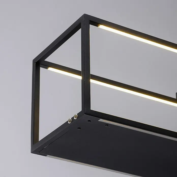 Paul Neuhaus Pendelleuchte - 42 W, L x B x H: 105 x 20 x 120 cm, Schwarz - Detailaufnahme
