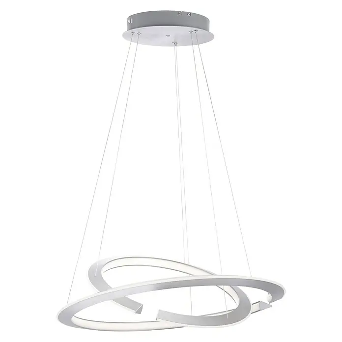 Paul Neuhaus LED-Pendelleuchte - 59 W, L x B x H: 71,5 x 71,5 x 40 cm, Stahl, Sonstige - Vorderansicht
