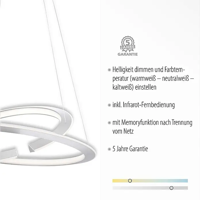 Paul Neuhaus LED-Pendelleuchte - 59 W, L x B x H: 71,5 x 71,5 x 40 cm, Stahl, Sonstige - Anwendungsbeispiel