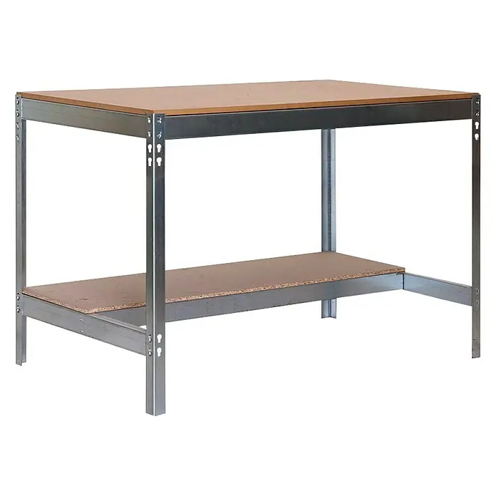 Simonrack Simonwork Banco de trabajo BT0 - L x An x Al: 76 x 151 x 84,2 cm, Capacidad de carga: 850 kg, Galvanizado - Vista angular